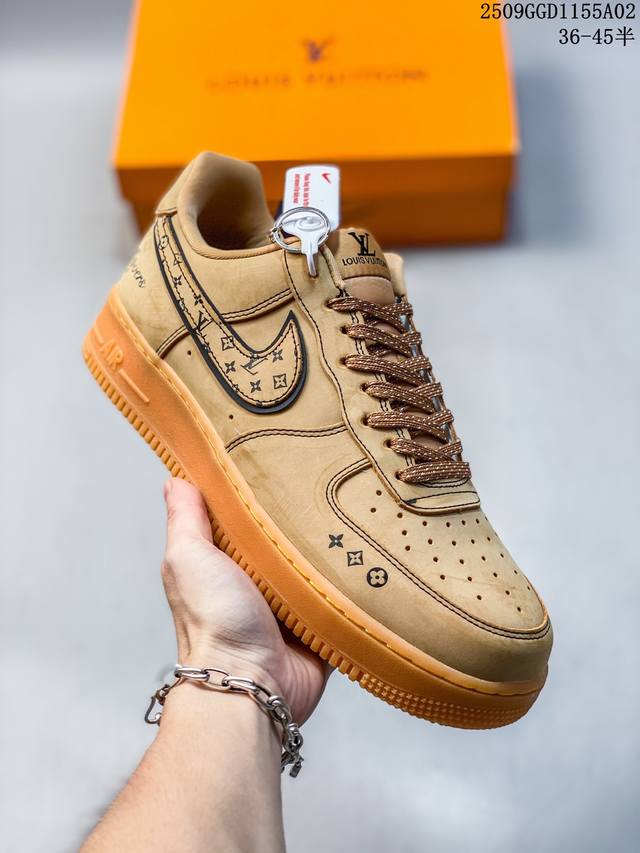 Company-level Nike Air Force 1'07 Lv8 Original last and original cardboard to c