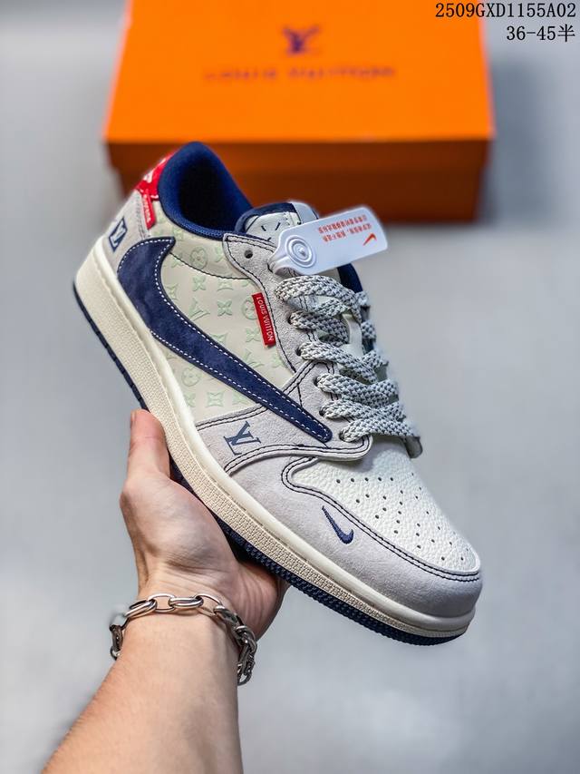 Corporate-level Nike Air Jordan 1 X Travis Scott Aj1 inverted hook Joe One inve