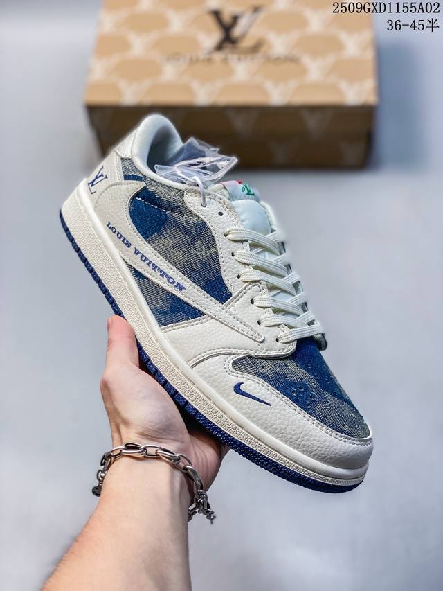 Corporate-level Nike Air Jordan 1 X Travis Scott Aj1 inverted hook Joe One inve
