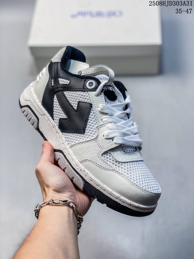 2025 New Off Arrow Shoes White Letter Graffiti Low-top All-match Trendy Casual S