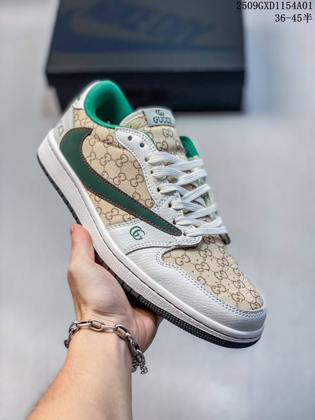 Corporate-level Nike Air Jordan 1 X Travis Scott Aj1 inverted hook Joe One inve