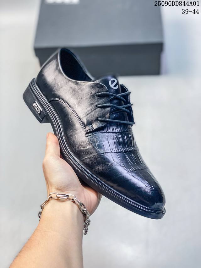 Ecco Xiaohongshu hot new all-match casual style Ecco men's genuine leather casua