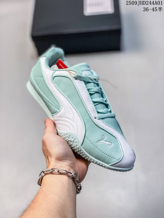 PUMA Bella V2 Silver New Couple Retro Sports Shoes Women's German Training Shoes