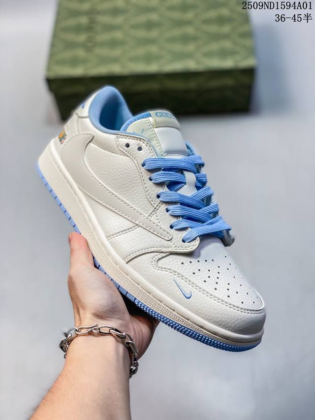 Company-level Nike Air Jordan 1 X Travis Scott Aj1 inverted hook Joe 1 inverted