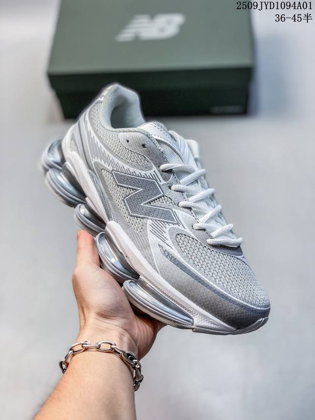 New Balance Nb new comfortable lightweight men's and women's white gray blue wea