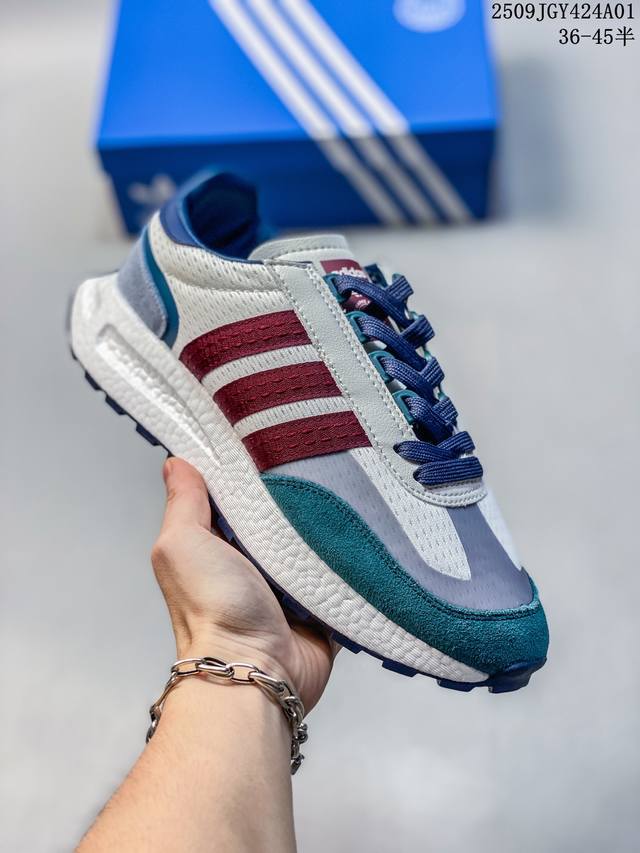 Authentic label with half size Adidas Originals Retropy E5 Popcorn Speed Lightw