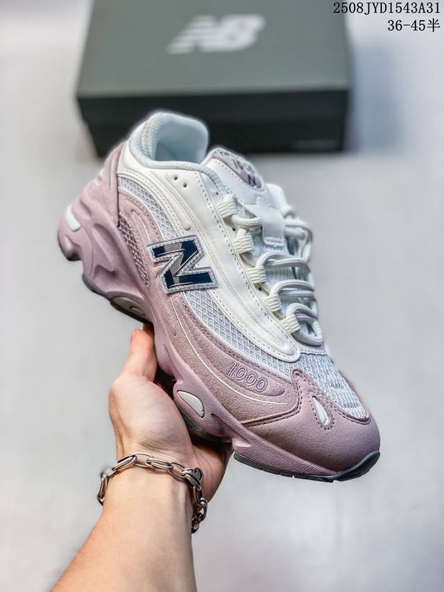 New Balance Nb1000 green and white men's and women's comfortable wear-resistant