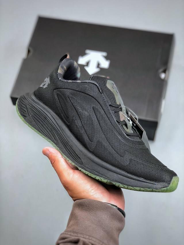 L The Descente, a stylish, casual, and athletic men's trail running shoe, made i