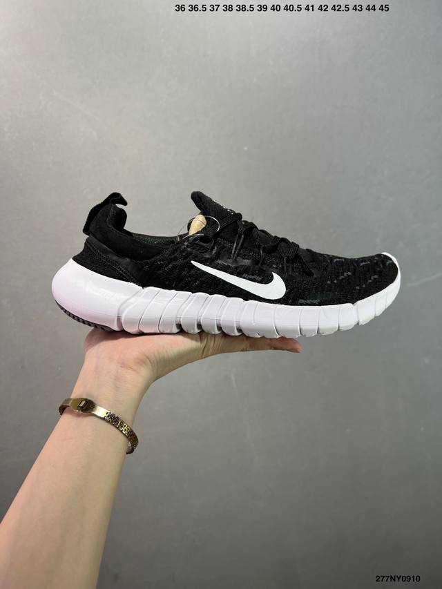 Nike Free Rn 5.0 Next Nature 5.0 Barefoot Eco-Friendly Series Knitted Lightweigh