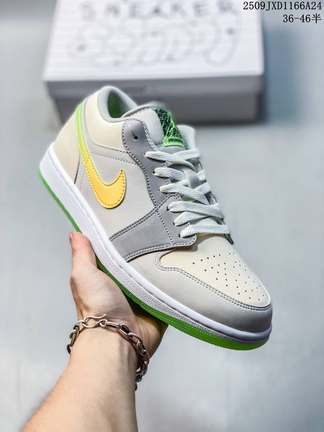 Company-level with half size Air Jordan 1 Low Aj1 Joe 1 low-top casual sneakers