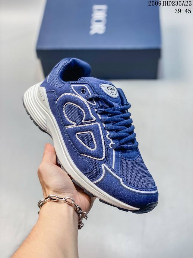 Genuine Dior B30 mesh fabric thick-soled lace-up casual low-top sneakers for me