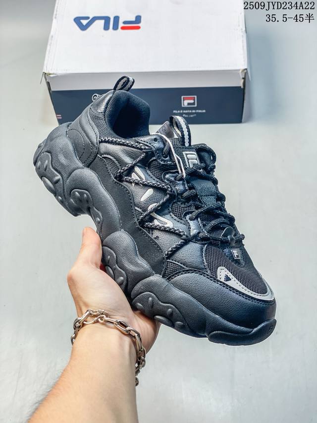 Fila official men's and women's shoes, dad shoes, retro sports shoes, 2025 winte