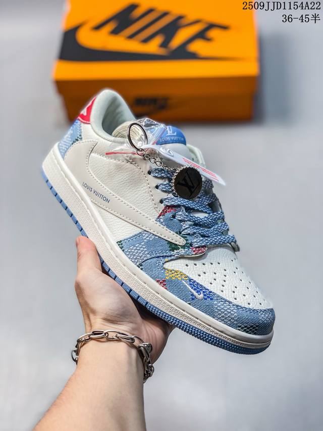 Travis Scott X Fragment Design X Jordan Air Jordan 1 Low Og Sp "Lv Joint Colorfu