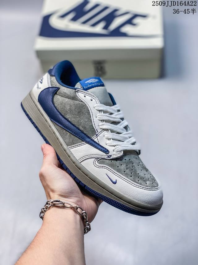 Company-level Nike Air "Diy Customization" "Aj1 Dunk Reverse Hook" series low-t