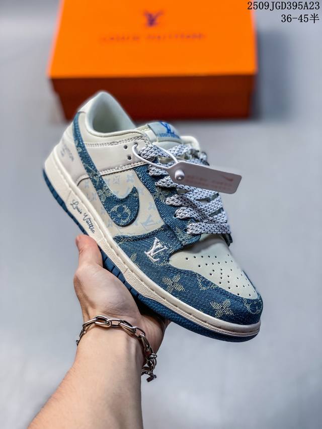 Overseas hit limited sale! Company-level Nike Sb Dunk Low "Lv Series Denim Blue