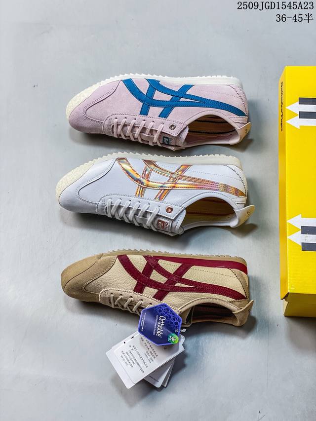 Genuine label with half size Onitsukatiger Onitsuka Tiger Mexico 66 Sd men's an