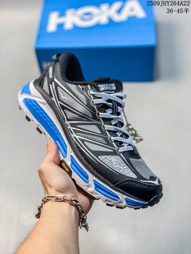 Authentic label with half size End. X Hoka One One Mafate Speed 2 Overland casu