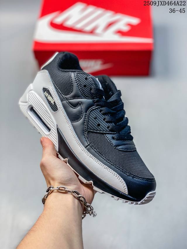 Nike Air Max 90 Men's and Women's Air Cushion Foam Shock-Resistant Sports Shoes