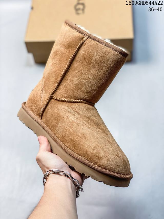 Waterproof version Ugg Tats half-slip ethnic style 3cm thick-soled snow boots fo