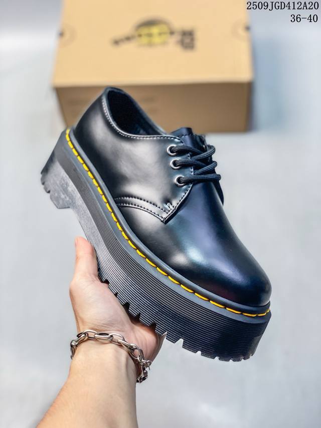 Dr.Martens 1461 series three-hole mid-thick platform low-top platform with motor
