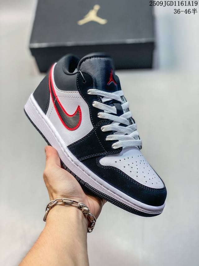Corporate-grade Nike Jordan Air Jordan 1 Low Aj1, a retro-inspired casual sport