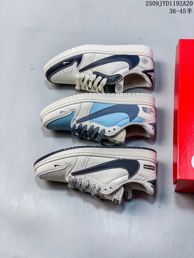 Travis Scott x Fragment Design x Jordan Air Jordan 1 Low Og Sm Reflective "Stuss