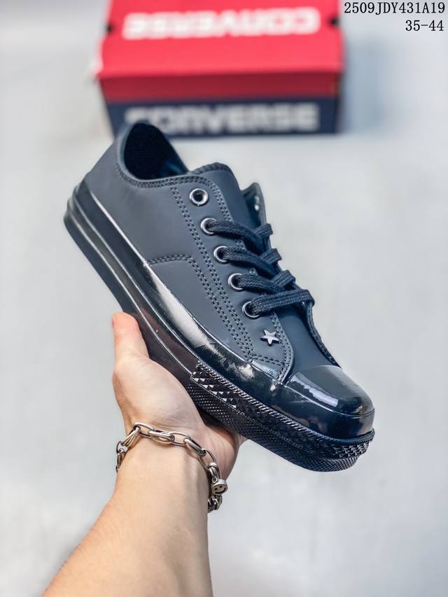 Japanese version of Converse Squaretoe new black and white square toe high-top