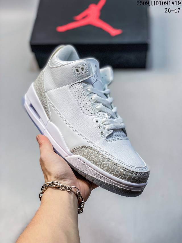 Air Jordan 3 Retro Michael Jordan Aj3 generation mid-top retro casual sports cul