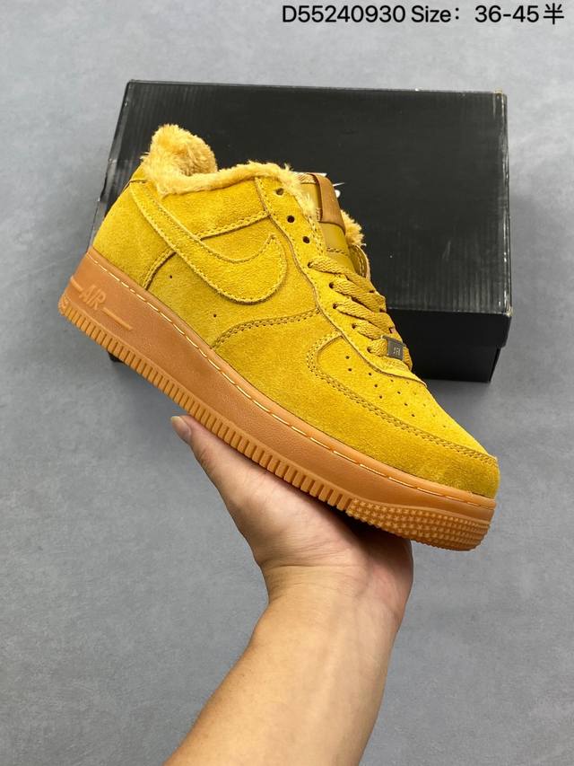 Nike Air Force 1 '07 Air Force One white cushioned low-top, versatile, thick-so