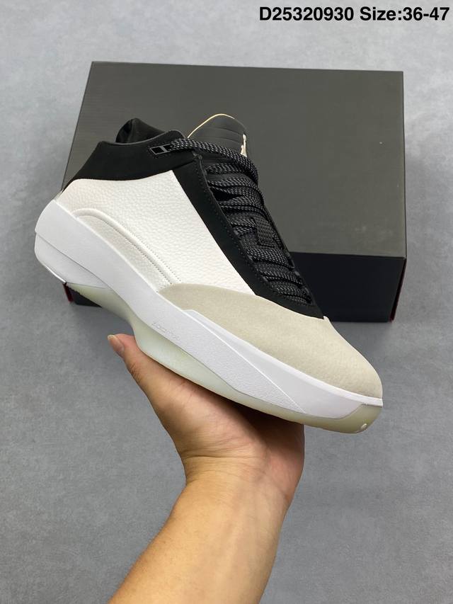 The Air Jordan 40 Low PF "The Classic" features an elegant white, black, and dar