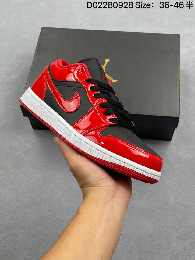 Nike Air Jordan 1 Low Og Sp "Black Red" Aj1 Jordan Generation Classic Low-top C