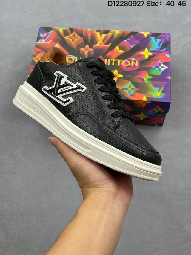 Louis Vuitton is made in Guangdong, with leather upper material, full lambskin l