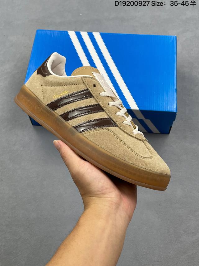 Adidas Gazelle Indoor Trainers men's and women's shoes are available in half si
