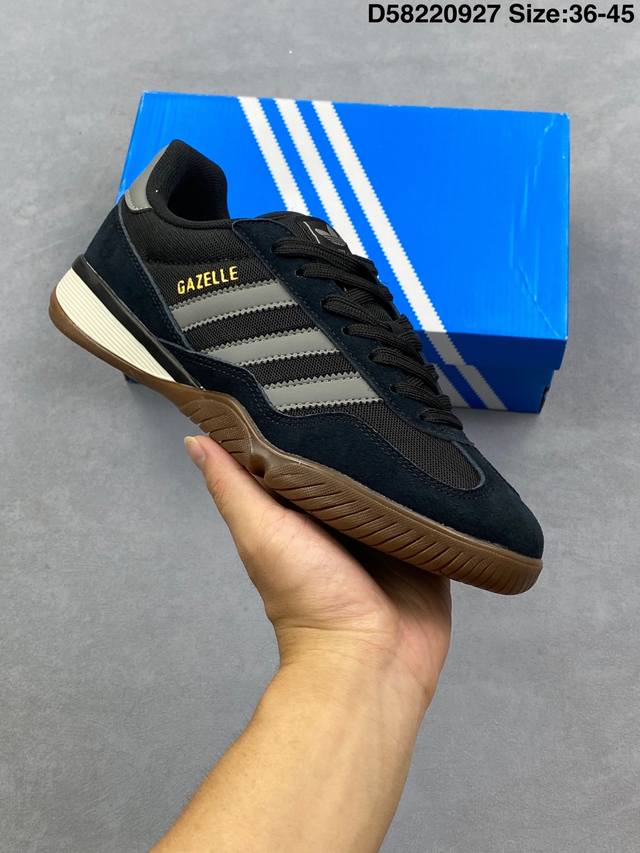 Adidas Gazelle Sala clover retro non-slip wear-resistant low-top sneakers are ma