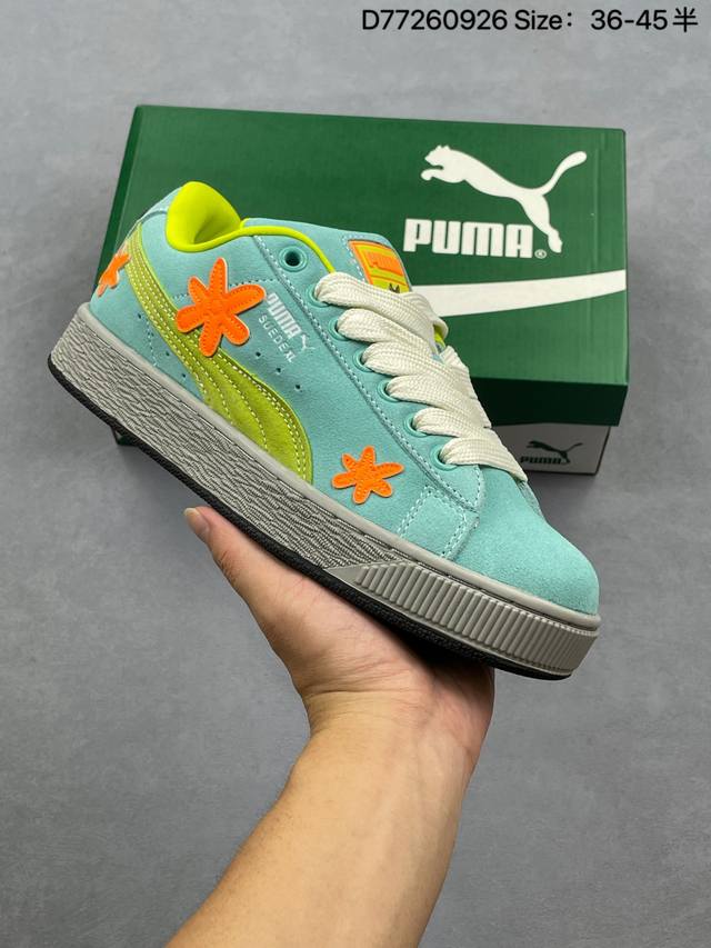 PUMA casual sneakers, BMW MMS Suede XL series, classic suede thick sole, non-sli