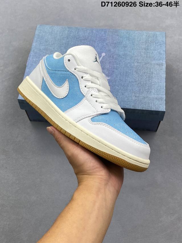Jordan Air Jordan 1 Low low-top retro-inspired casual basketball shoe. Drawing i