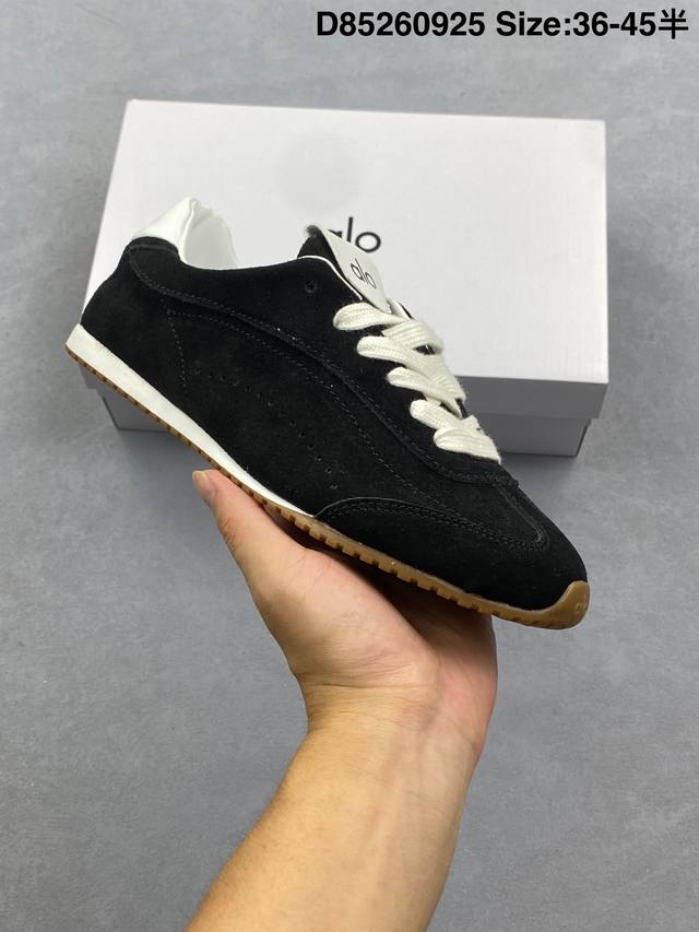 Alo Yogaalosunset's new suede low-top, thin-soled sneakers offer a minimalist st