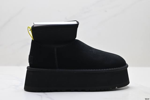 Company-grade Ugg cow suede warm heightened thick wear-resistant flat bottom co