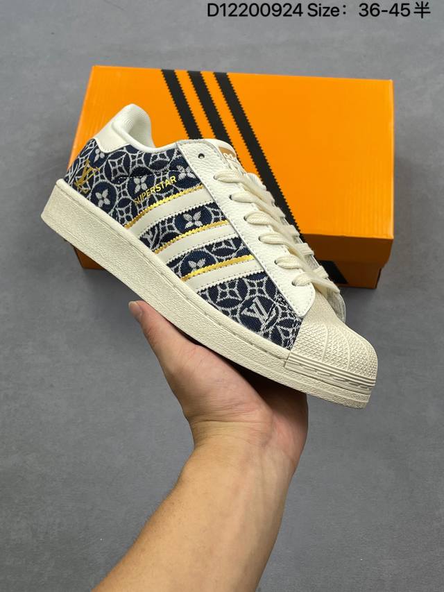Company-level Adidas Originals Superstar Adidas clover shell head 'Diy' series