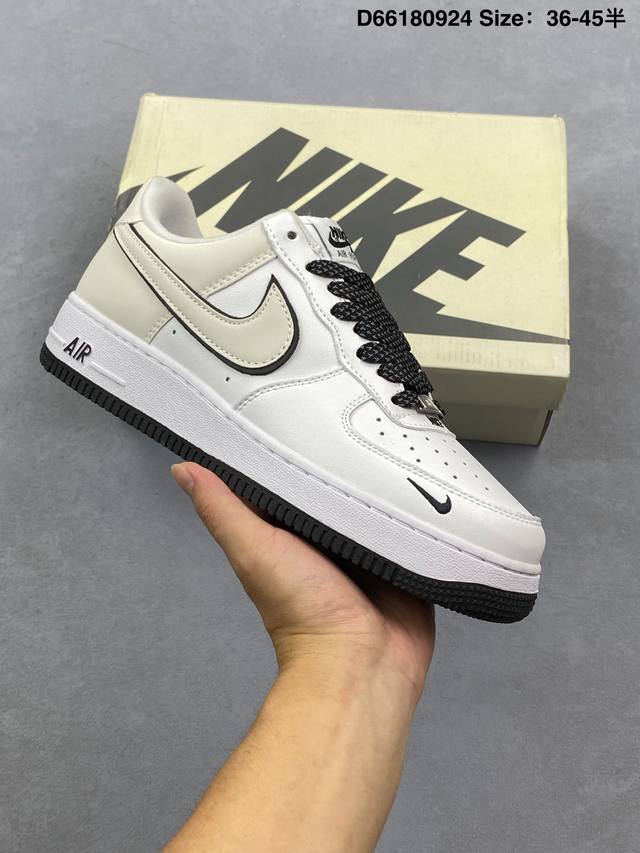 Corporate-grade Nike Air Force 1 '07 Low "Off-white and gray with stars" Air Fo