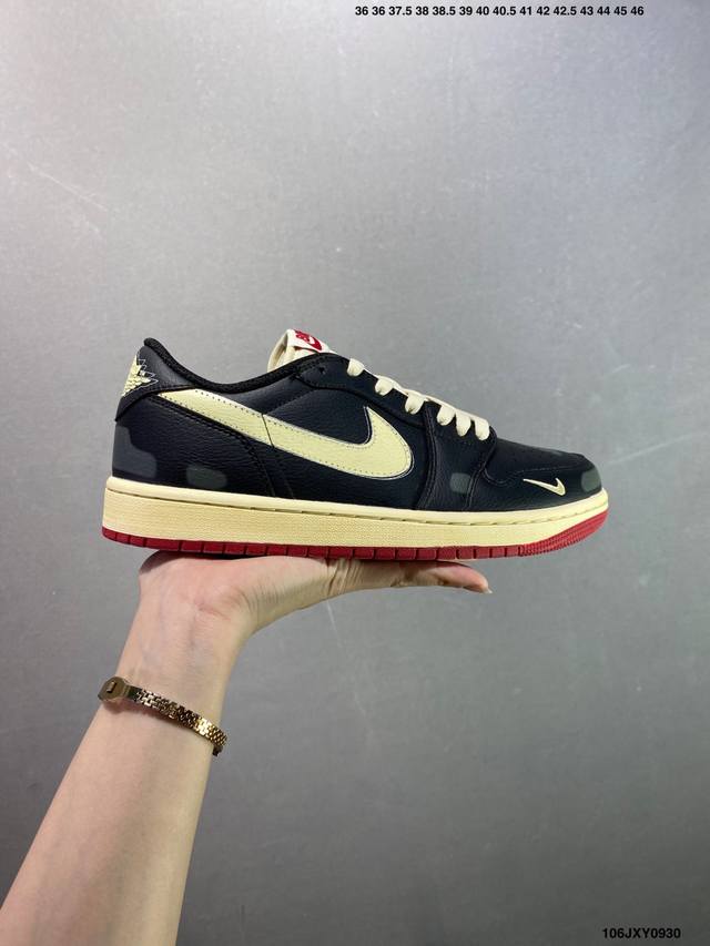 Company-level Nike Air Jordan 1 X Travis Scott Aj1 inverted hook Joe One invert