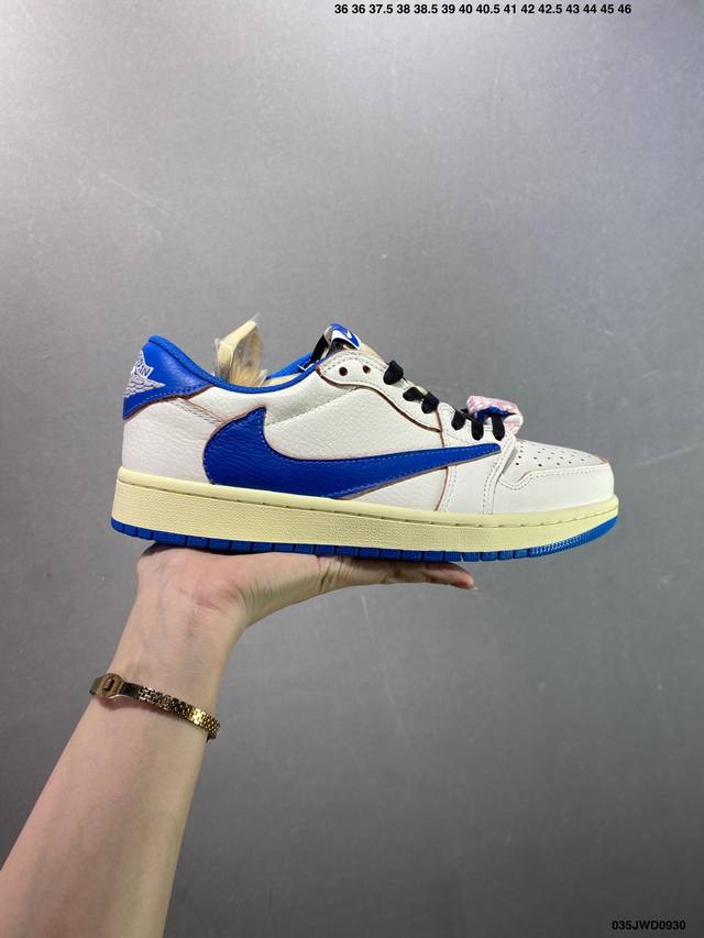 Company-level Aj1 inverted hook Travis Scott X Air Jordan 1 "Reverse Mocha" Aj1