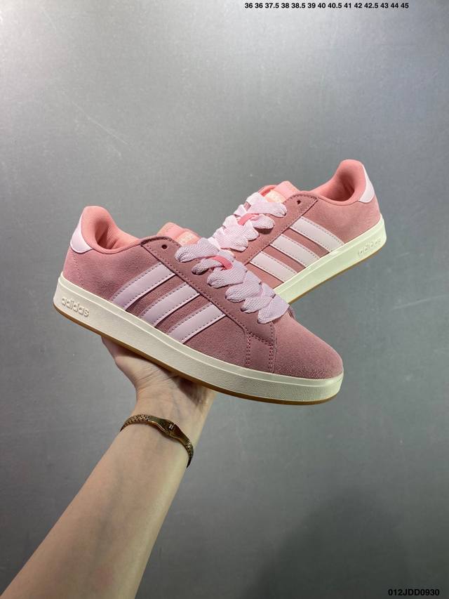 Ad Grand Court Base 00S Retro, Lightweight, Casual Low-Top Sneakers Gw9250. The