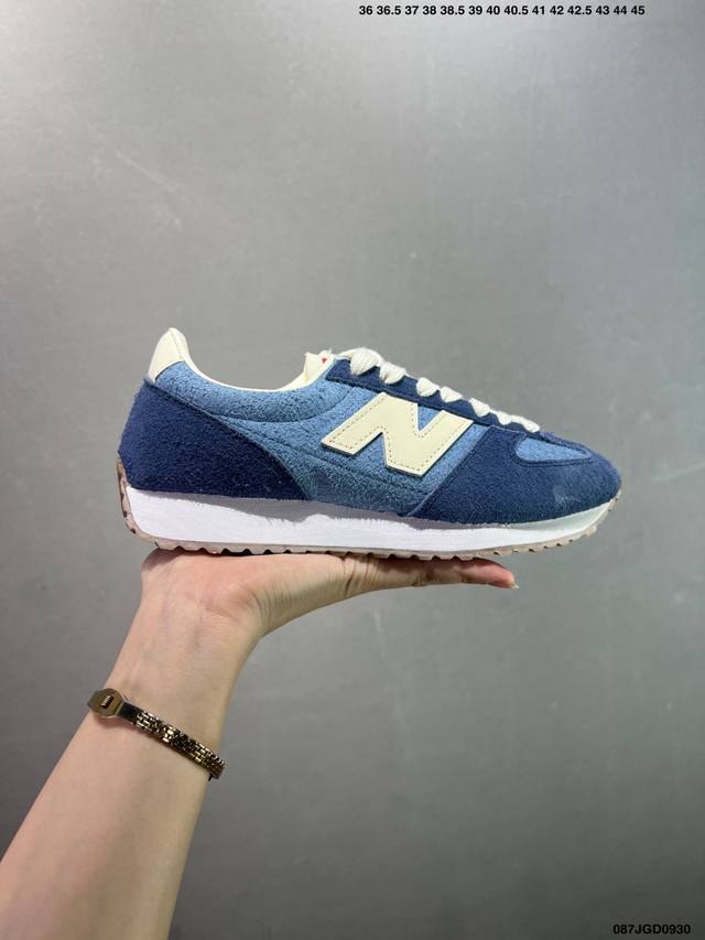 New Balance Nb 471 series fabric cow split leather retro fashion non-slip wear-r