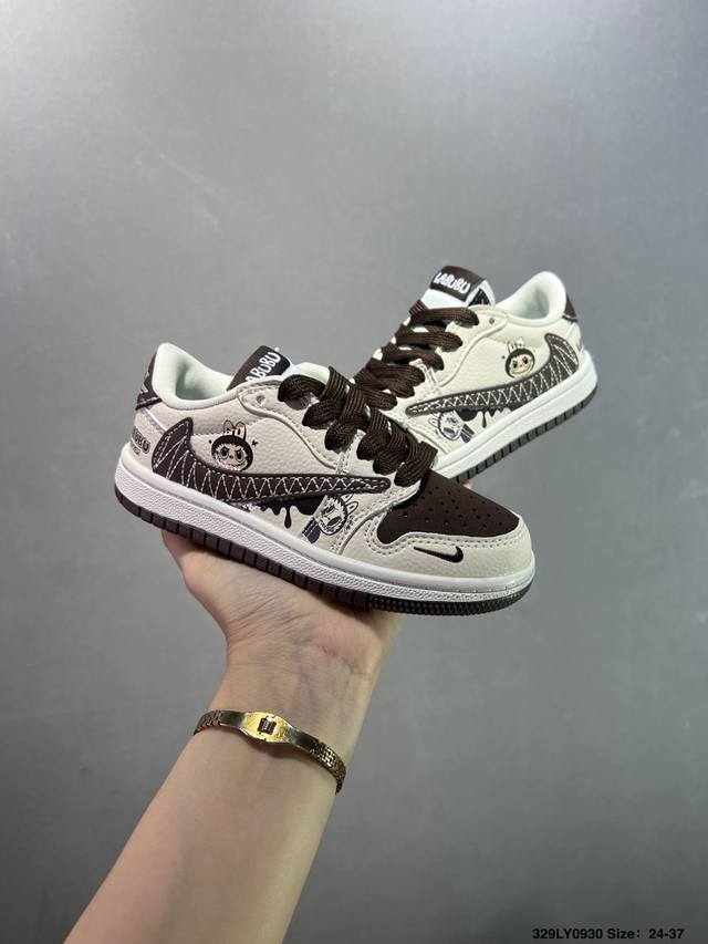 Children's shoes Nike Air Jordan 1 Low custom color Custom Aj joint - high-end