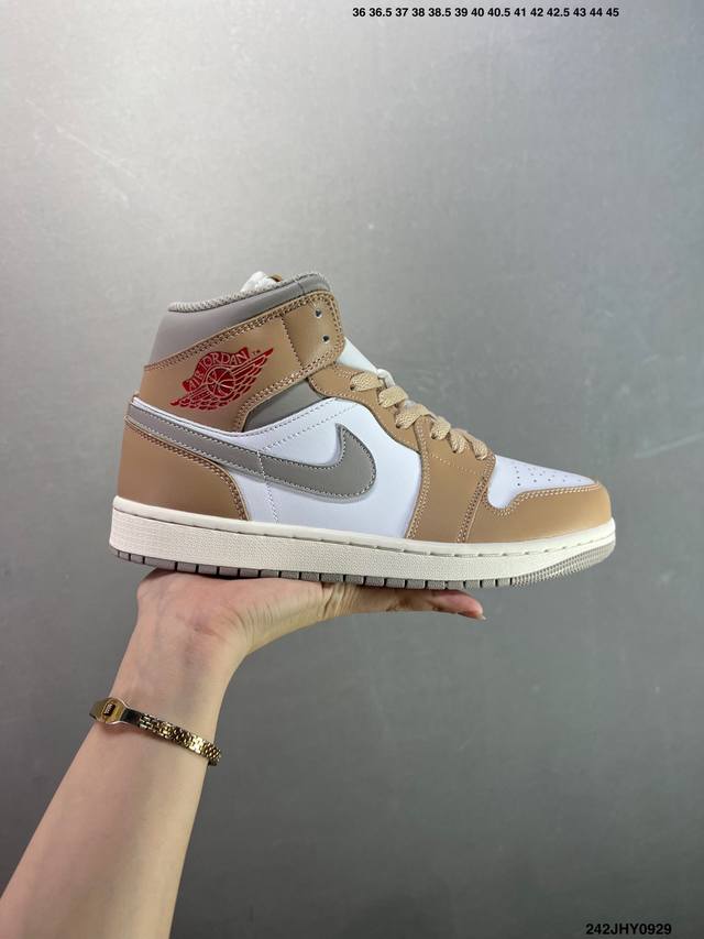 Air Jordan Aj1 Mid Dq8426-801 Original built-in full-palm air cushion, A-mold ou