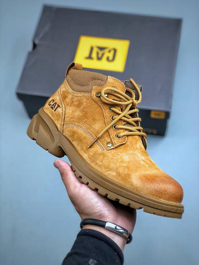 New Arrival#Cat Carter Tough Bulldozer Brand Classic All-match Outdoor Mid-cut C