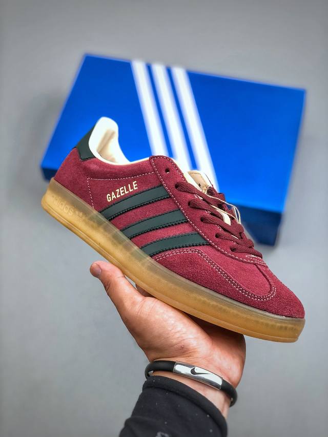 Adidas Originals Gazelle Indoor Trefoil Casual Non-Slip Durable Low-Top Sneakers