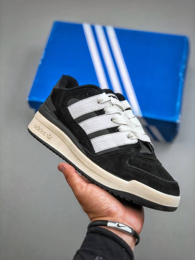 Adidas Originals Forum 2000 Trefoil low-top retro trend casual loafersA timeless