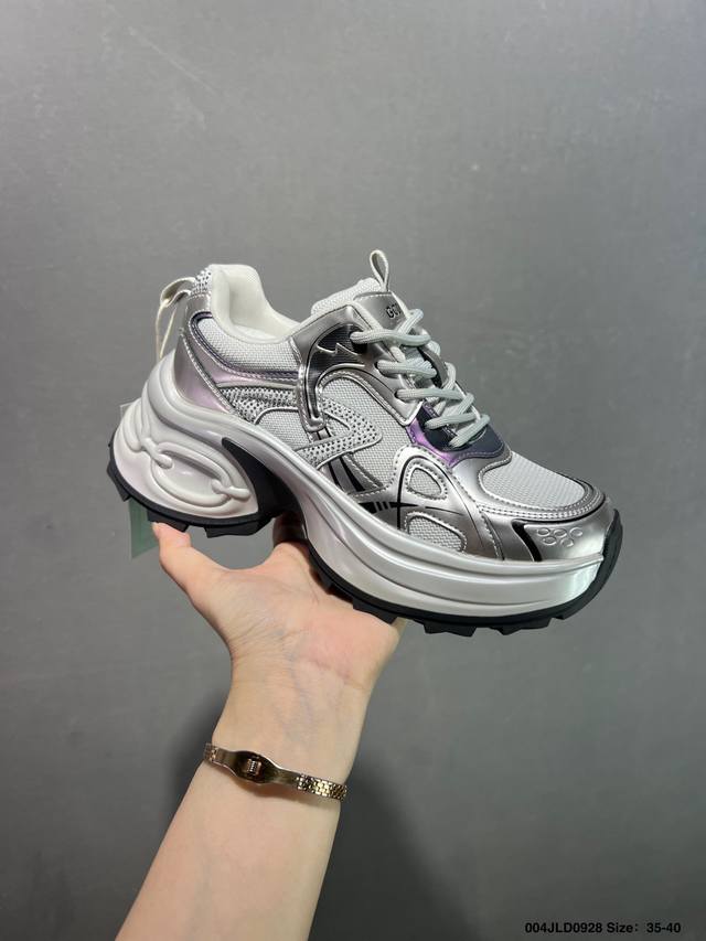 Company-level Gg-Cc Chunky Low versatile casual sports thick-soled height-enhanc